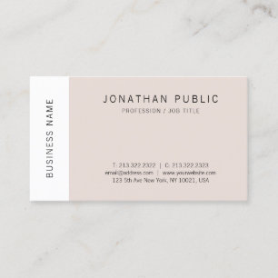 Tarjeta De Visita Plantilla de diseño simple y elegante de tendencia