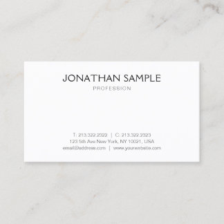 Tarjeta De Visita Plantilla de diseño simple y profesional elegante