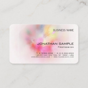 Tarjeta De Visita Plantilla de empresa elegante con obra de arte abs
