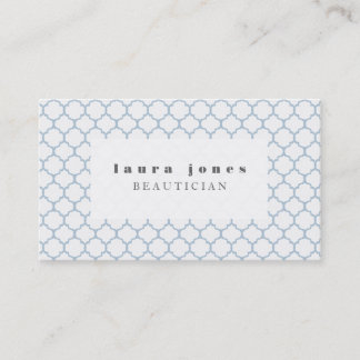 Tarjeta De Visita Plantilla de estilo Moda Azul marroquí