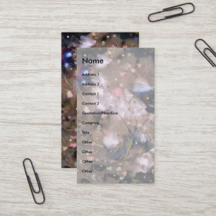 Tarjeta De Visita Plantilla de Flores Niñas!