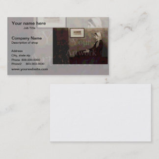 Tarjeta De Visita Plantilla de fondo fotográfico fantasma