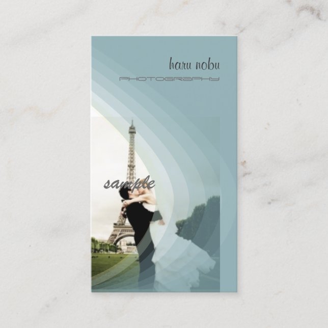 Tarjeta De Visita Plantilla de foto, agregue su propia (Anverso)