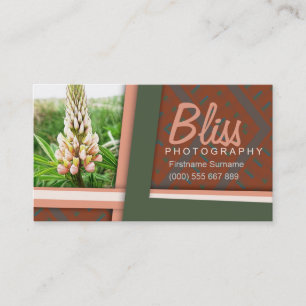 Tarjeta De Visita Plantilla de fotografía botánica Earthy Modern