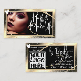 Tarjeta De Visita Plantilla de fotografía con logotipo Diseño de mar