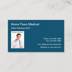 Tarjeta De Visita Plantilla de fotografía de Médica de familia médic
