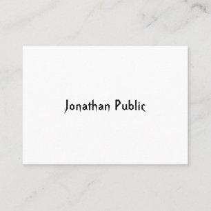 Tarjeta De Visita Plantilla de guión manual moderno profesional