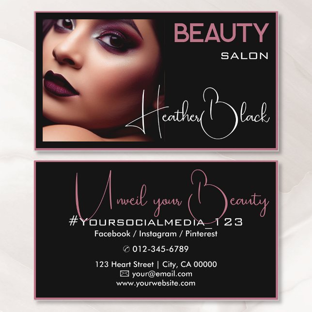 Tarjeta De Visita Plantilla de imagen de foto marco de borde delgado (Subido por el creador)