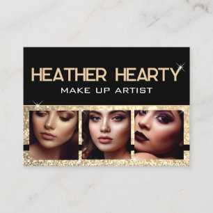 Tarjeta De Visita Plantilla de imagen fotográfica Estrellas de Purpu