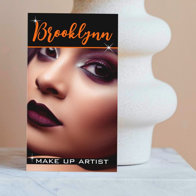 Tarjeta De Visita Plantilla de imagen moderna de un eslogan Naranja  (Subido por el creador)