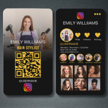 Plantilla de Instagram Código QR de medios sociale