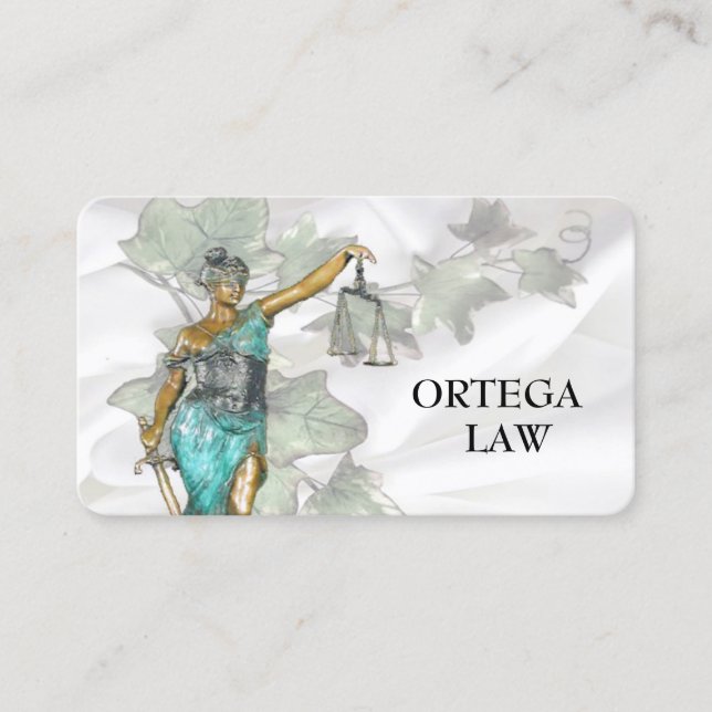 Tarjeta De Visita Plantilla de Lady Justice (Anverso)