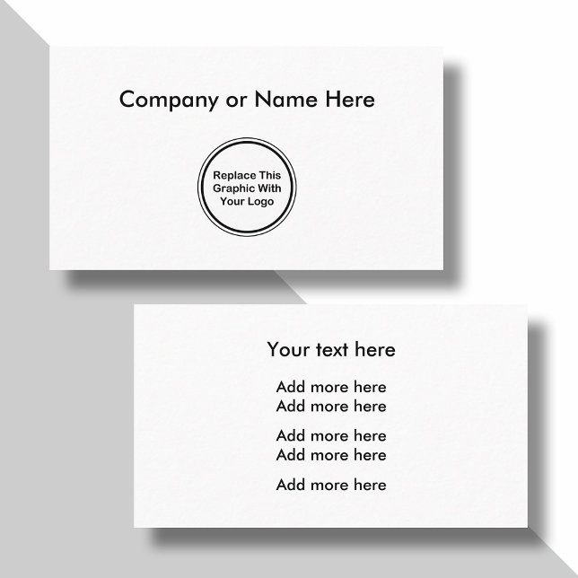 Tarjeta De Visita Plantilla de logotipo comercial simple (Subido por el creador)