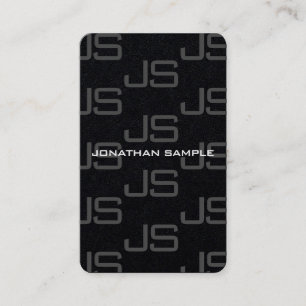 Tarjeta De Visita Plantilla de lujo monograma moderno y elegante per