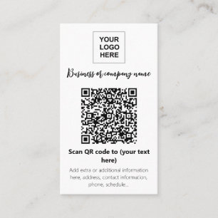 Tarjeta De Visita plantilla de mesa de negocio de código QR