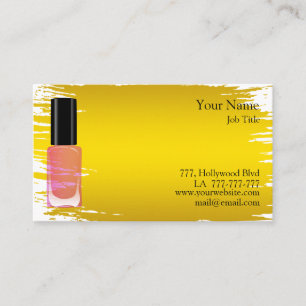 Tarjeta De Visita Plantilla de moda para salón de belleza o artista 