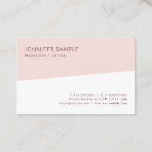 Tarjeta De Visita Plantilla de moda profesional simple elegante