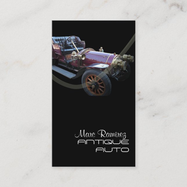 Tarjeta De Visita Plantilla de negocio de restauración automática an (Anverso)