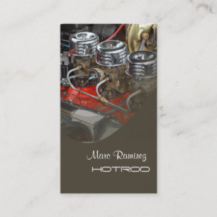 Tarjeta De Visita Plantilla de negocio de restauración de Hotrod