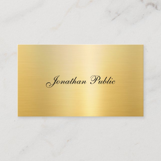 Tarjeta De Visita Plantilla de nombre de caligrafía moderna de moda  (Anverso)