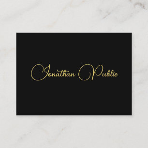 Tarjeta De Visita Plantilla de nombre de script de caligrafía person