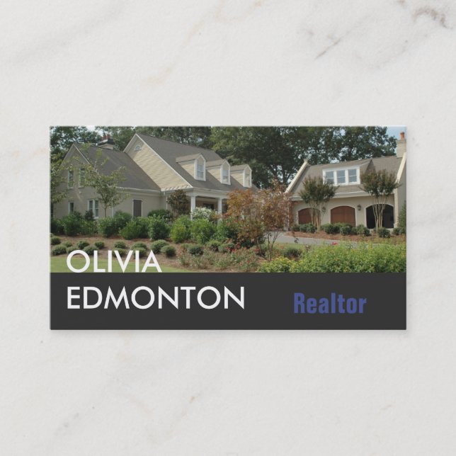 Tarjeta De Visita Plantilla de Personalizado de fotos Texto profesio (Anverso)