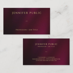 Tarjeta De Visita Plantilla de personalizado Elegant Gold Text Profe
