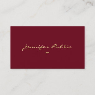 Tarjeta De Visita Plantilla de Personalizado elegante y moderna con 