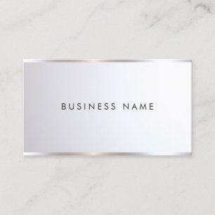 Tarjeta De Visita Plantilla de plata profesional elegante moderna pe