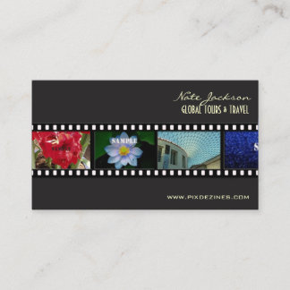 TARJETA DE VISITA PLANTILLA DE PORTAFOLIO DE FOTOS / VIAJE / TIRAFIL