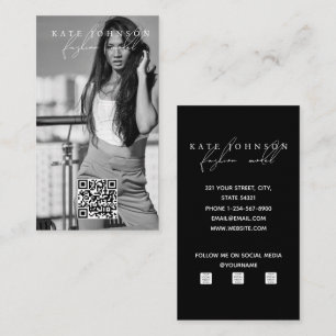 Tarjeta De Visita Plantilla de retrato fotográfico de Personalizado