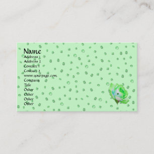 Tarjeta De Visita plantilla de Rosa irlandés precioso