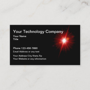 Tarjeta De Visita Plantilla de tecnología genial