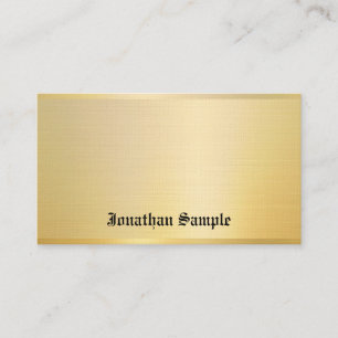 Tarjeta De Visita Plantilla de texto nostálgico Gold Classic Look Vi