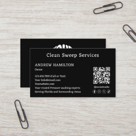 Tarjeta De Visita Plantilla de trabajo simple y moderna del servicio