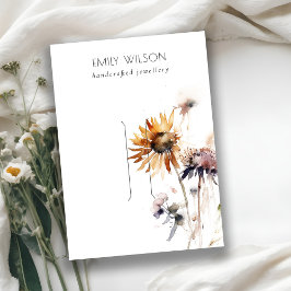 Tarjeta De Visita Plantilla de visualización de alfileres de flores 