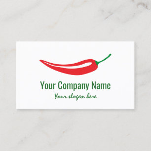 Tarjeta De Visita Plantilla del logo de la compañía de pimientos r