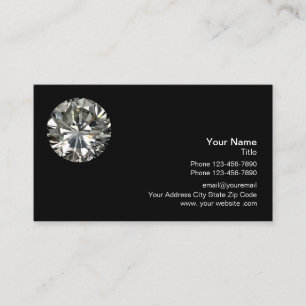 Tarjeta De Visita Plantilla del logotipo del diamante