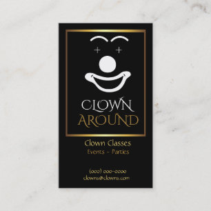 Tarjeta De Visita Plantilla del logotipo del payaso