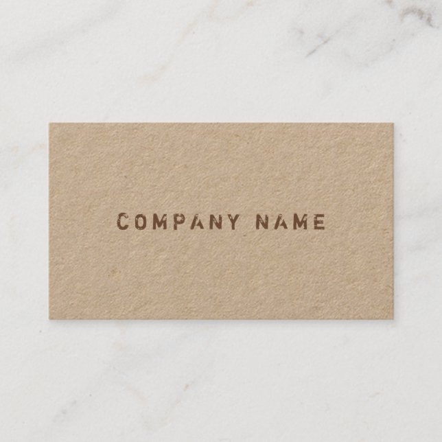Tarjeta De Visita Plantilla Elegant Modern Distressed Text Company (Anverso)