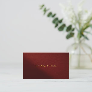Tarjeta De Visita Plantilla elegante de texto de oro grueso Premium 