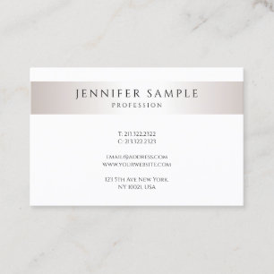 Tarjeta De Visita Plantilla elegante minimalista personalizada y mod