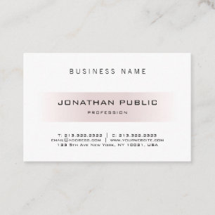 Tarjeta De Visita Plantilla elegante profesional minimalista moderna