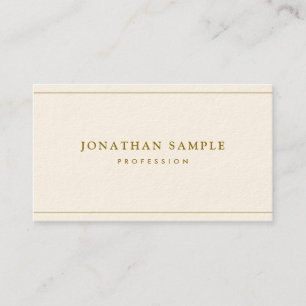 Tarjeta De Visita Plantilla elegante profesional texto dorado lujo c