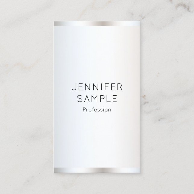 Tarjeta De Visita Plantilla elegante profesional vertical moderna (Anverso)