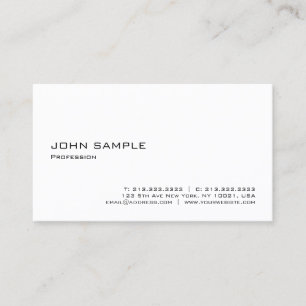 Tarjeta De Visita Plantilla elegante sencilla y moderna profesional