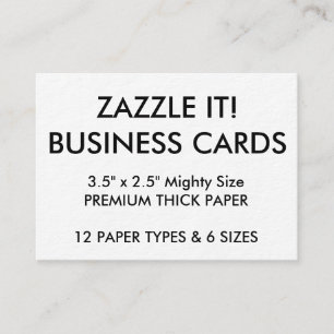 Tarjeta De Visita Plantilla en blanco personalizada personalizado de