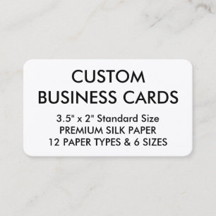 Tarjeta De Visita Plantilla en blanco personalizada personalizado de