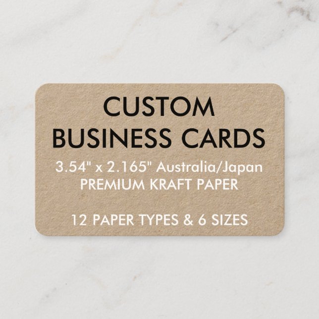 Tarjeta De Visita Plantilla en blanco personalizada personalizado de (Anverso)