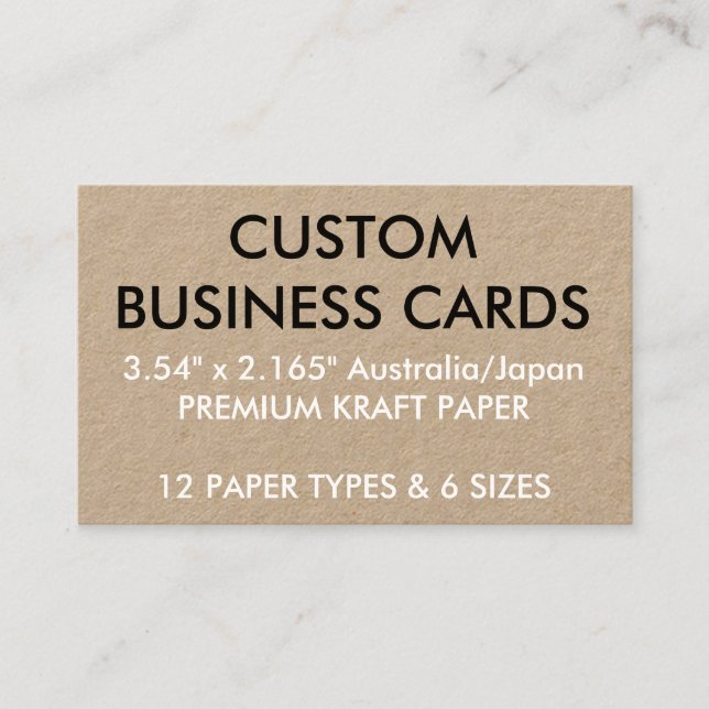 Tarjeta De Visita Plantilla en blanco personalizada personalizado de (Anverso)